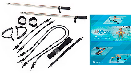 Fitness equipment for the swim spa.